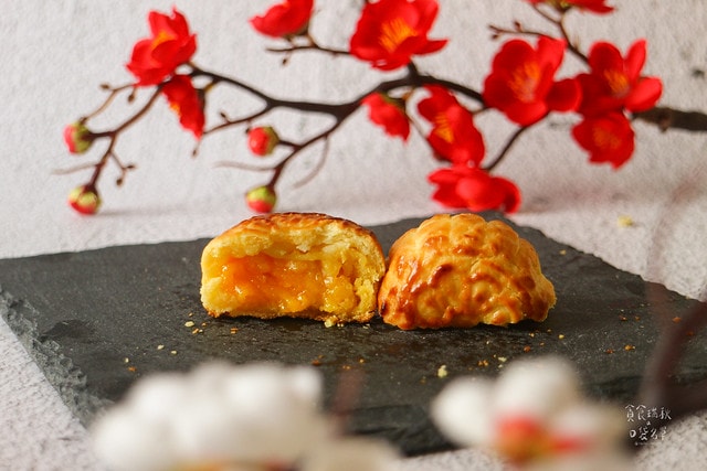 宅配美食｜令人垂涎欲滴的黃金流沙酥，金黃鹹香酥鬆好美味｜新竹