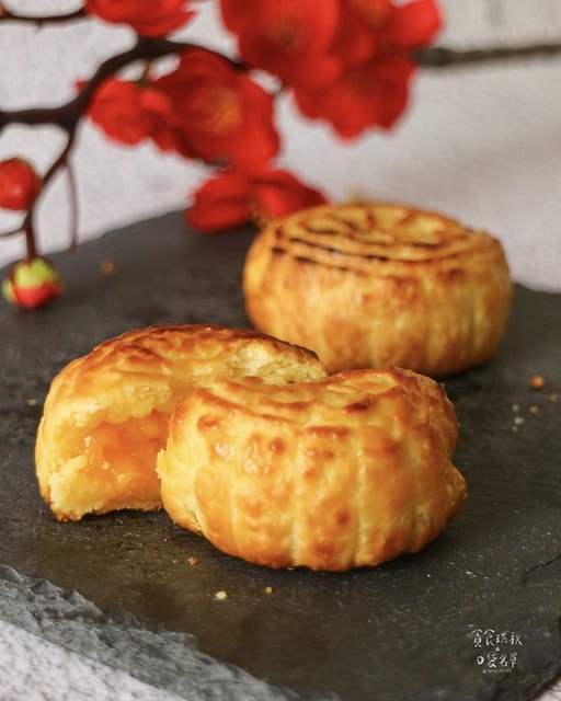 宅配美食｜令人垂涎欲滴的黃金流沙酥，金黃鹹香酥鬆好美味｜新竹