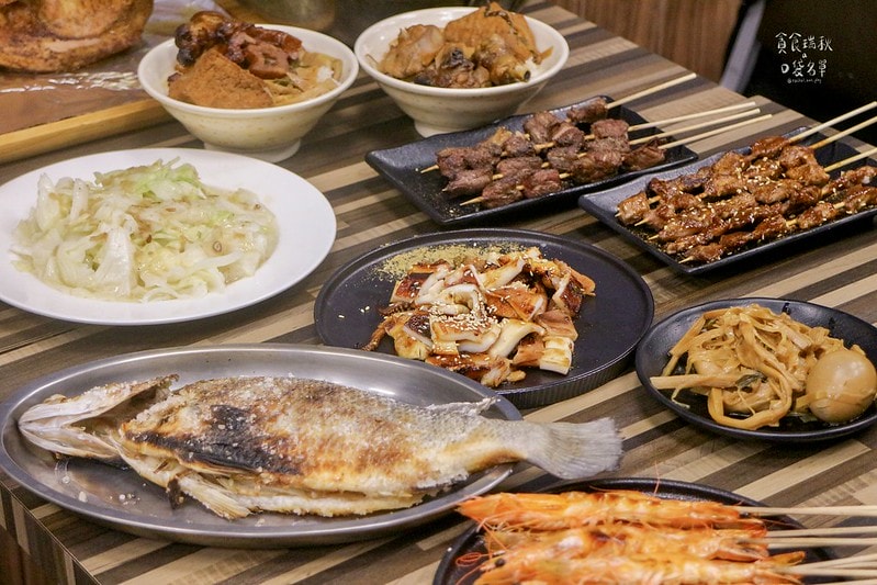 台中北區｜真材實料高CP值宵夜，桶仔雞、烤魚、串燒、熱炒一次