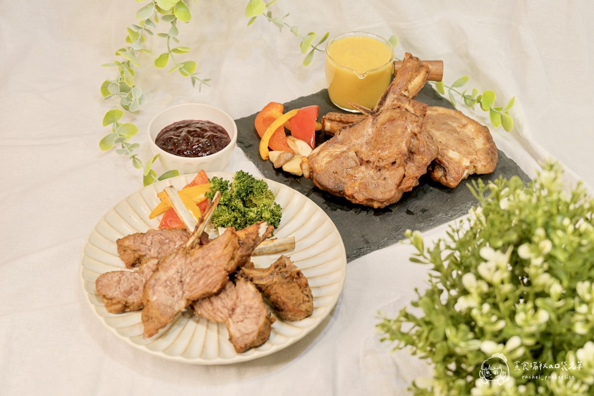 KKLife開箱｜在家也能吃到高級餐廳等級的聖誕大餐！鳳梨洋蔥戰斧豬排＋義式莓果羔羊肩排一次滿足