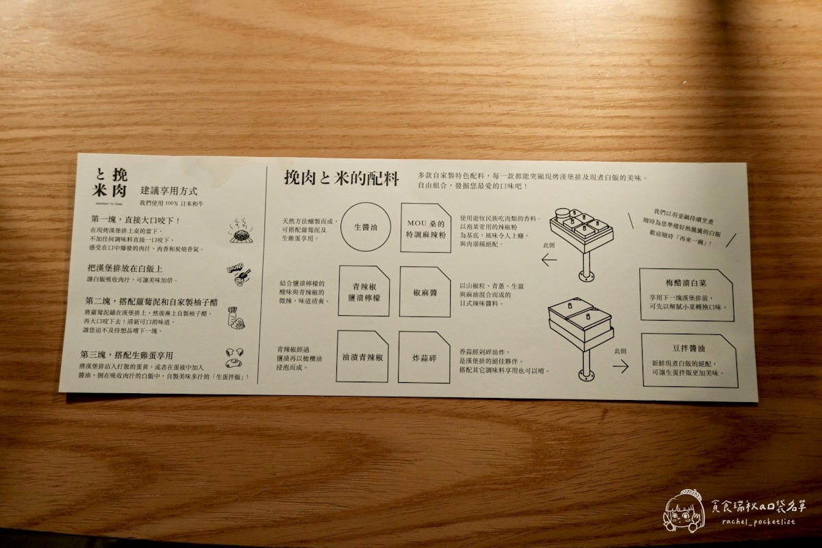 挽肉と米 台北華山｜來自東京的和牛漢堡排專門店，新鮮現絞現烤的極致漢堡排套餐體驗！
